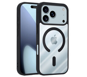 ShieldCase® iPhone 18 Pro MagSafe Hülle mit farbigem Rand (Schwarz)