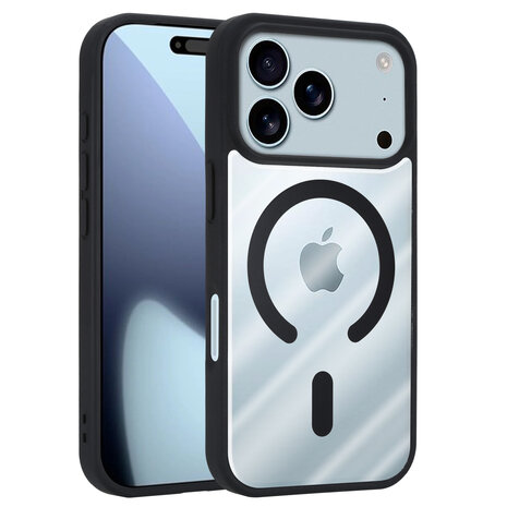 ShieldCase® ShieldCase iPhone 18 Pro MagSafe Hülle mit farbigem Rand (Schwarz)