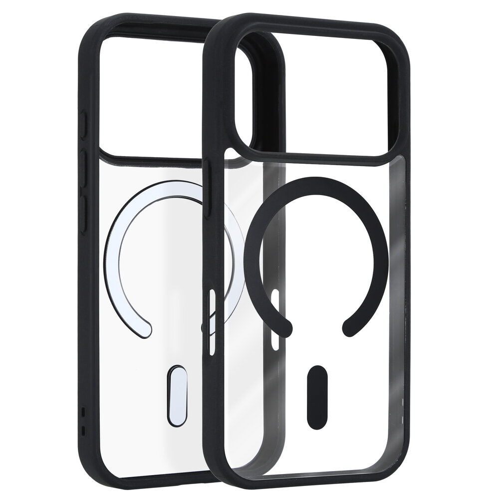 ShieldCase® ShieldCase iPhone 18 Pro MagSafe Hülle mit farbigem Rand (Schwarz)