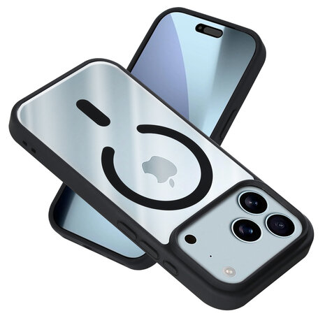 ShieldCase® ShieldCase iPhone 18 Pro MagSafe Hülle mit farbigem Rand (Schwarz)