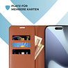 ShieldCase® ShieldCase iPhone 18 Pro Bookcase (Braun) ShieldCase® ShieldCase iPhone 18 Pro Bookcase (Braun)