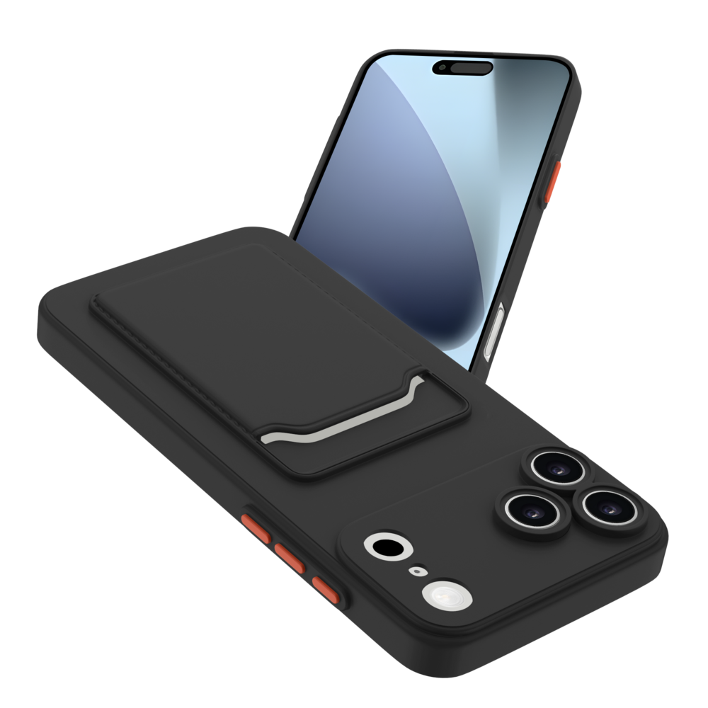ShieldCase® ShieldCase iPhone 18 Pro Back Cover mit Kartenfach (Schwarz) ShieldCase® ShieldCase iPhone 18 Pro Back Cover mit Kartenfach (Schwarz)
