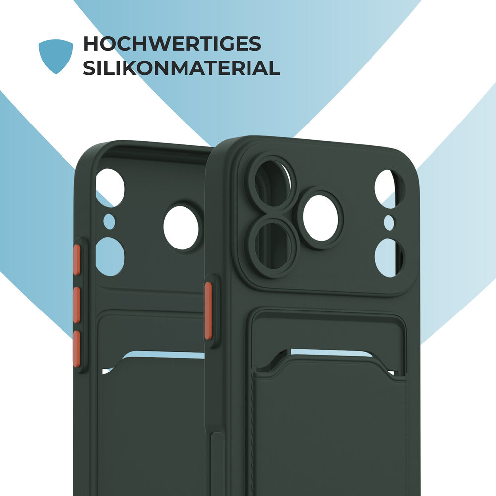 ShieldCase® ShieldCase iPhone 18 Pro Back Cover mit Kartenfach (Dunkelgrün) ShieldCase® ShieldCase iPhone 18 Pro Back Cover mit Kartenfach (Dunkelgrün)