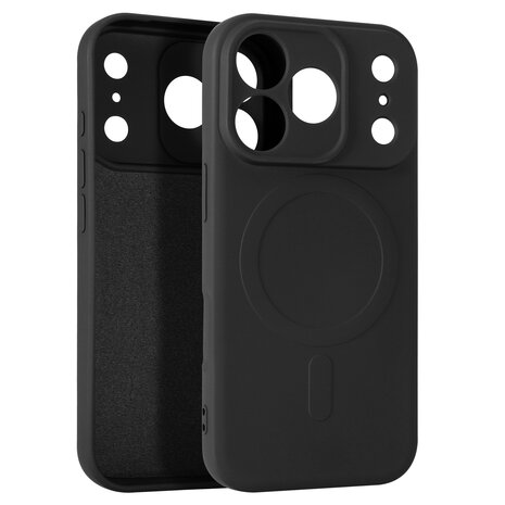 ShieldCase® ShieldCase iPhone 18 Pro Silikon MagSafe Back Cover (Schwarz) ShieldCase® ShieldCase iPhone 18 Pro Silikon MagSafe Back Cover (Schwarz)