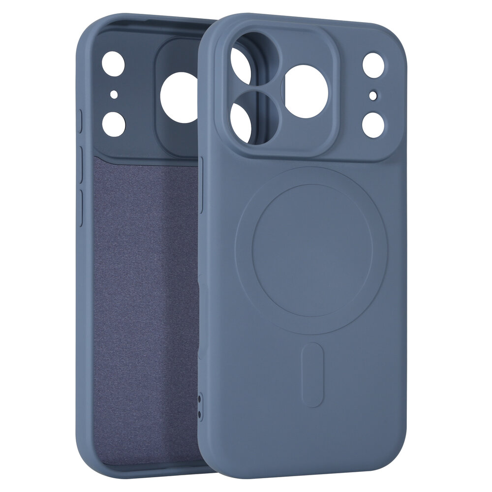 ShieldCase® ShieldCase iPhone 18 Pro Silikon MagSafe Back Cover (Grau) ShieldCase® ShieldCase iPhone 18 Pro Silikon MagSafe Back Cover (Grau)
