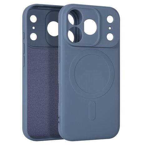 ShieldCase® ShieldCase iPhone 18 Pro Silikon MagSafe Back Cover (Grau) ShieldCase® ShieldCase iPhone 18 Pro Silikon MagSafe Back Cover (Grau)