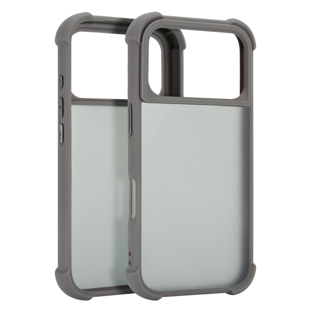 Coverzs Coverzs iPhone 18 Pro Mattes Shock-Hülle (Grau) Coverzs Coverzs iPhone 18 Pro Mattes Shock-Hülle (Grau)