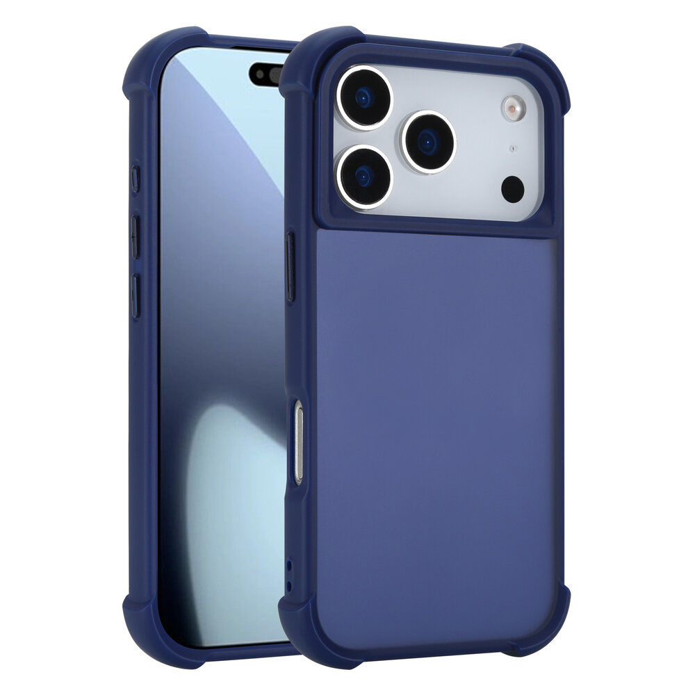 Coverzs Coverzs iPhone 18 Pro Mattes Shockhülle (Dunkelblau) Coverzs Coverzs iPhone 18 Pro Mattes Shockhülle (Dunkelblau)