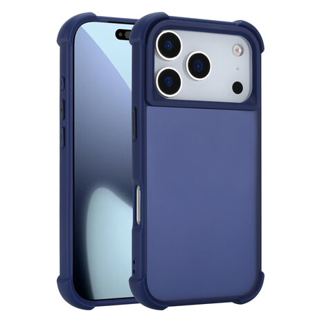 Coverzs Coverzs iPhone 18 Pro Mattes Shockhülle (Dunkelblau) Coverzs Coverzs iPhone 18 Pro Mattes Shockhülle (Dunkelblau)