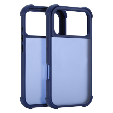 Coverzs Coverzs iPhone 18 Pro Mattes Shockhülle (Dunkelblau) Coverzs Coverzs iPhone 18 Pro Mattes Shockhülle (Dunkelblau)