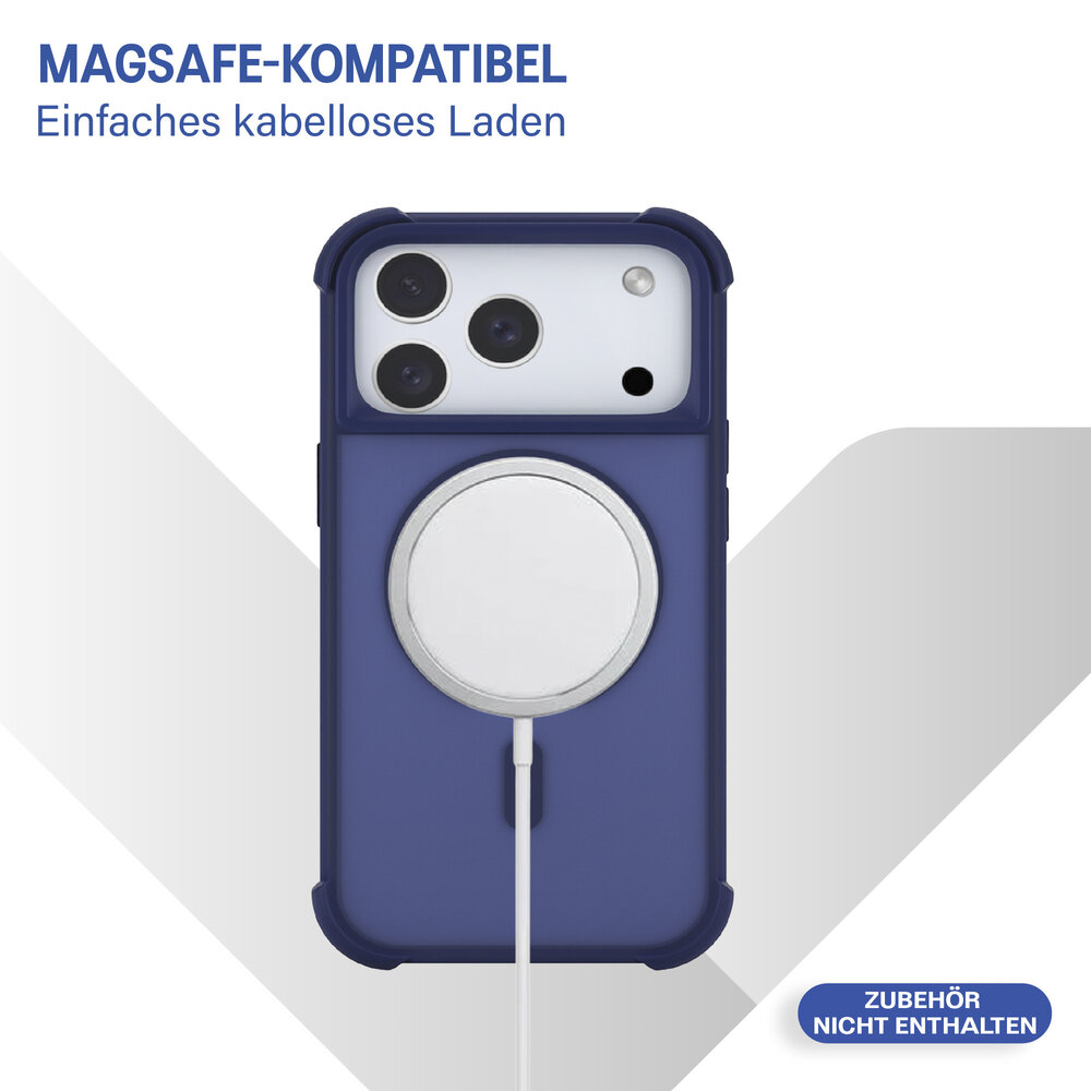 Coverzs Coverzs iPhone 18 Pro Mattes Shockhülle (Dunkelblau) Coverzs Coverzs iPhone 18 Pro Mattes Shockhülle (Dunkelblau)