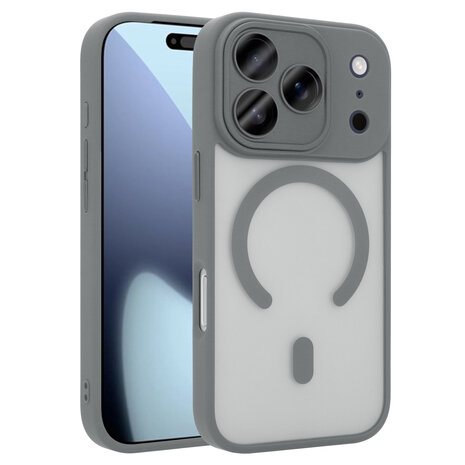 Coverzs Coverzs iPhone 18 Pro mattes MagSafe Hülle mit Kameraschutz (Grau)