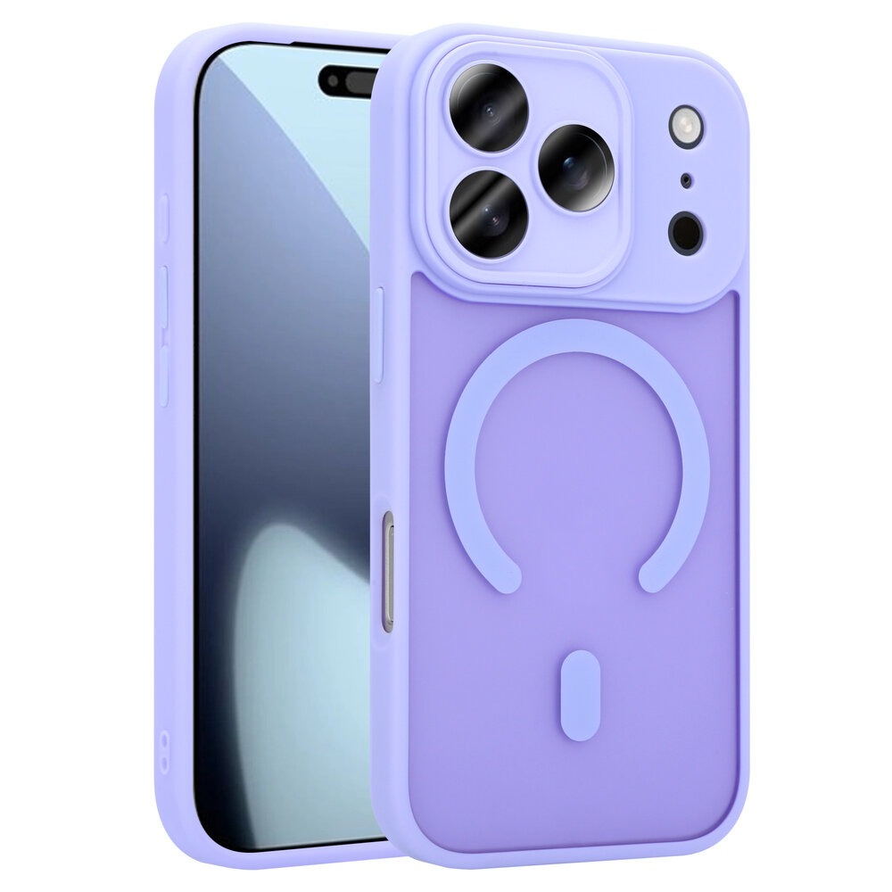 Coverzs Coverzs iPhone 18 Pro mattes MagSafe Hülle mit Kameraschutz (Lila)