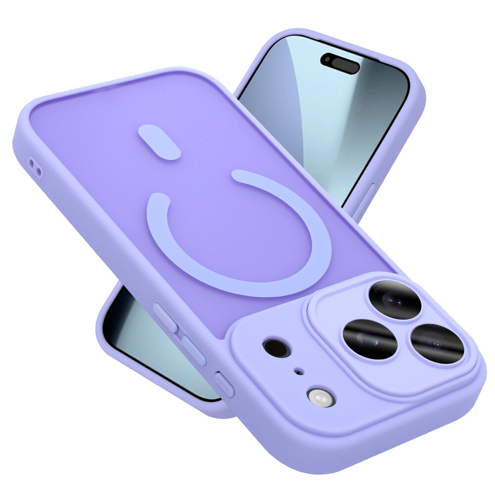 Coverzs Coverzs iPhone 18 Pro mattes MagSafe Hülle mit Kameraschutz (Lila)