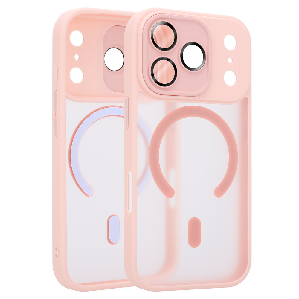 Coverzs Coverzs iPhone 18 Pro mattes MagSafe Hülle mit Kameraschutz (Rosa)