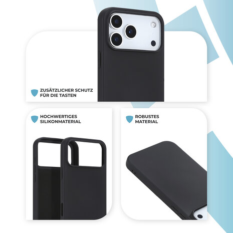 ShieldCase® ShieldCase iPhone 18 Pro Max Silikonhülle (Schwarz) ShieldCase® ShieldCase iPhone 18 Pro Max Silikonhülle (Schwarz)