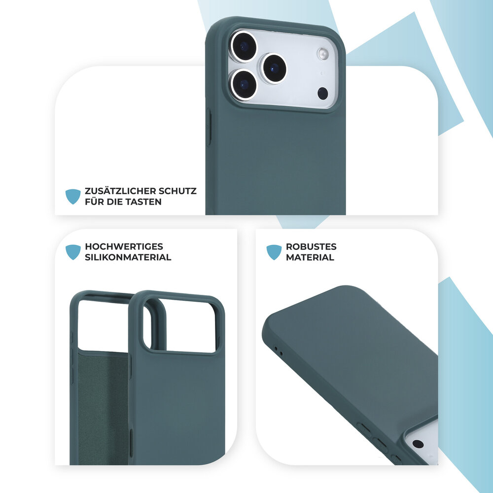 ShieldCase® ShieldCase iPhone 18 Pro Max Silikonhülle (Dunkelgrün) ShieldCase® ShieldCase iPhone 18 Pro Max Silikonhülle (Dunkelgrün)