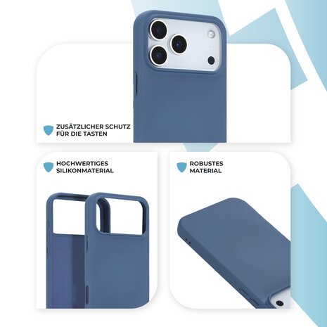 ShieldCase® ShieldCase iPhone 18 Pro Max Silikonhülle (Dunkelblau) ShieldCase® ShieldCase iPhone 18 Pro Max Silikonhülle (Dunkelblau)