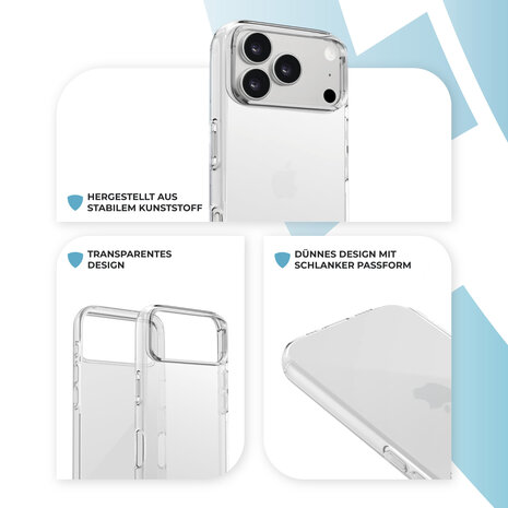 ShieldCase® ShieldCase iPhone 18 Pro Max Ultradünne Hülle (Transparent)