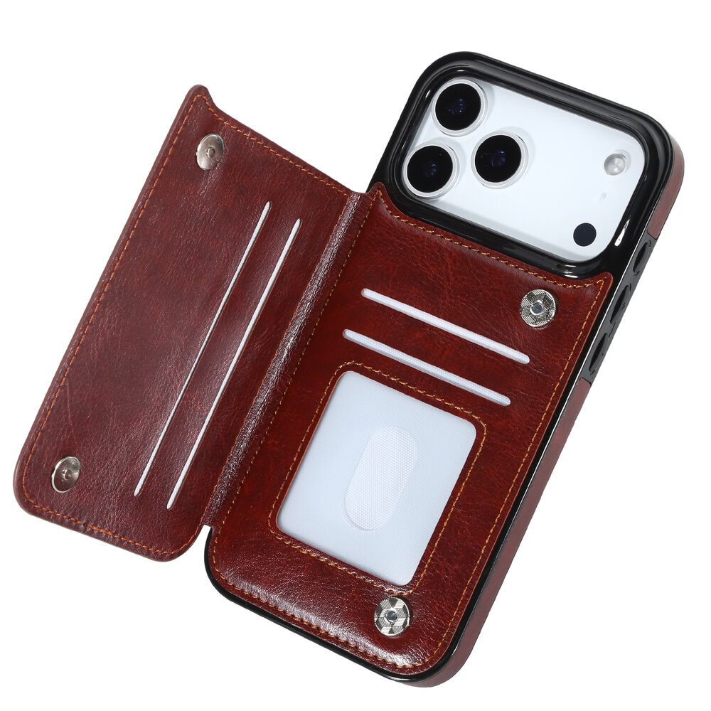 ShieldCase® ShieldCase iPhone 18 Pro Max Wallet Case (Braun) ShieldCase® ShieldCase iPhone 18 Pro Max Wallet Case (Braun)