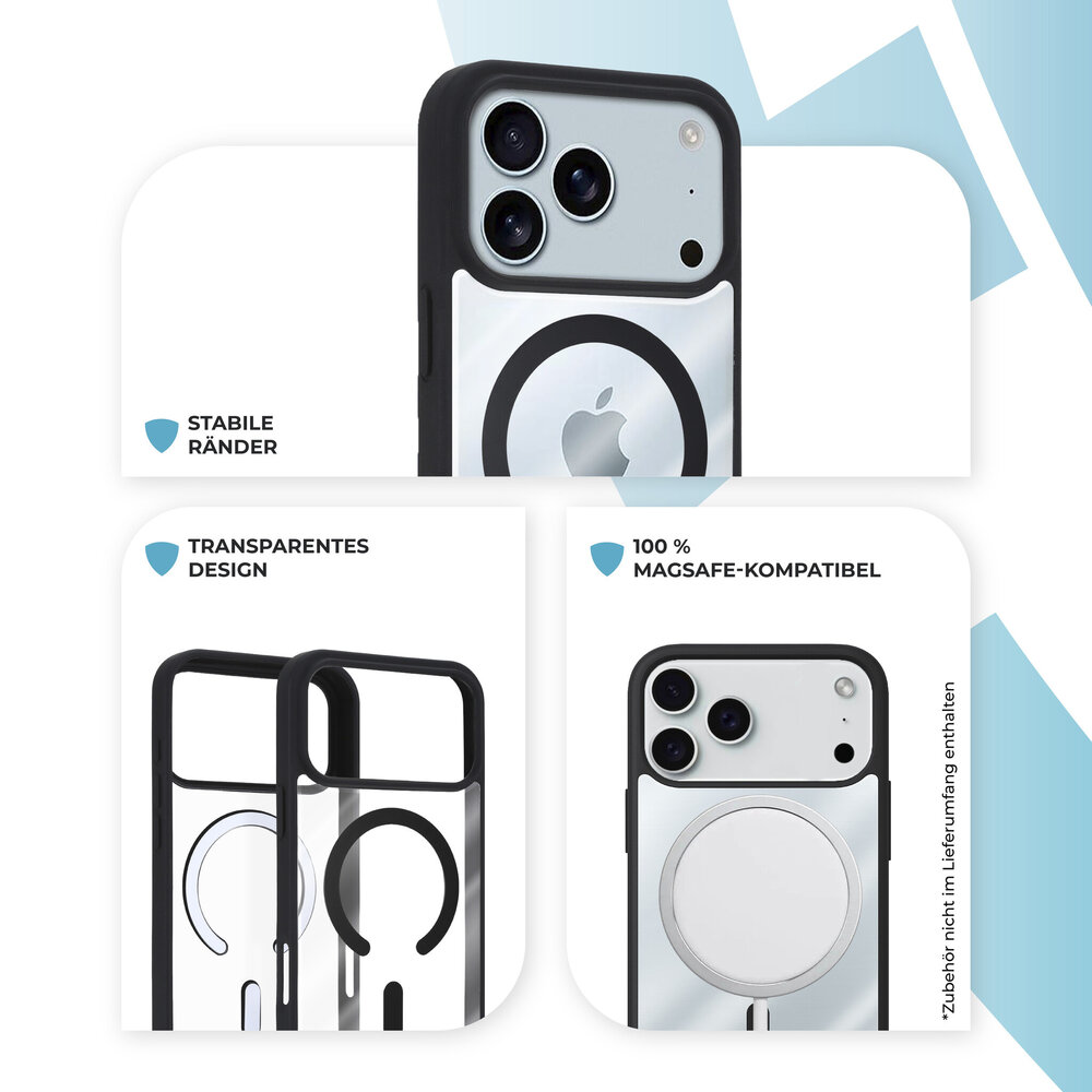 ShieldCase® ShieldCase iPhone 18 Pro Max MagSafe Hülle mit farbigem Rand (Schwarz) ShieldCase® ShieldCase iPhone 18 Pro Max MagSafe Hülle mit farbigem Rand (Schwarz)