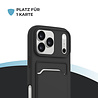 ShieldCase® ShieldCase iPhone 18 Pro Max Silikonhülle mit kartenfach (Schwarz)