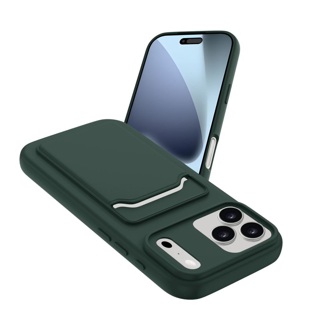 ShieldCase® ShieldCase iPhone 18 Pro Max Silikonhülle mit kartenfach (Dunkelgrün) ShieldCase® ShieldCase iPhone 18 Pro Max Silikonhülle mit kartenfach (Dunkelgrün)