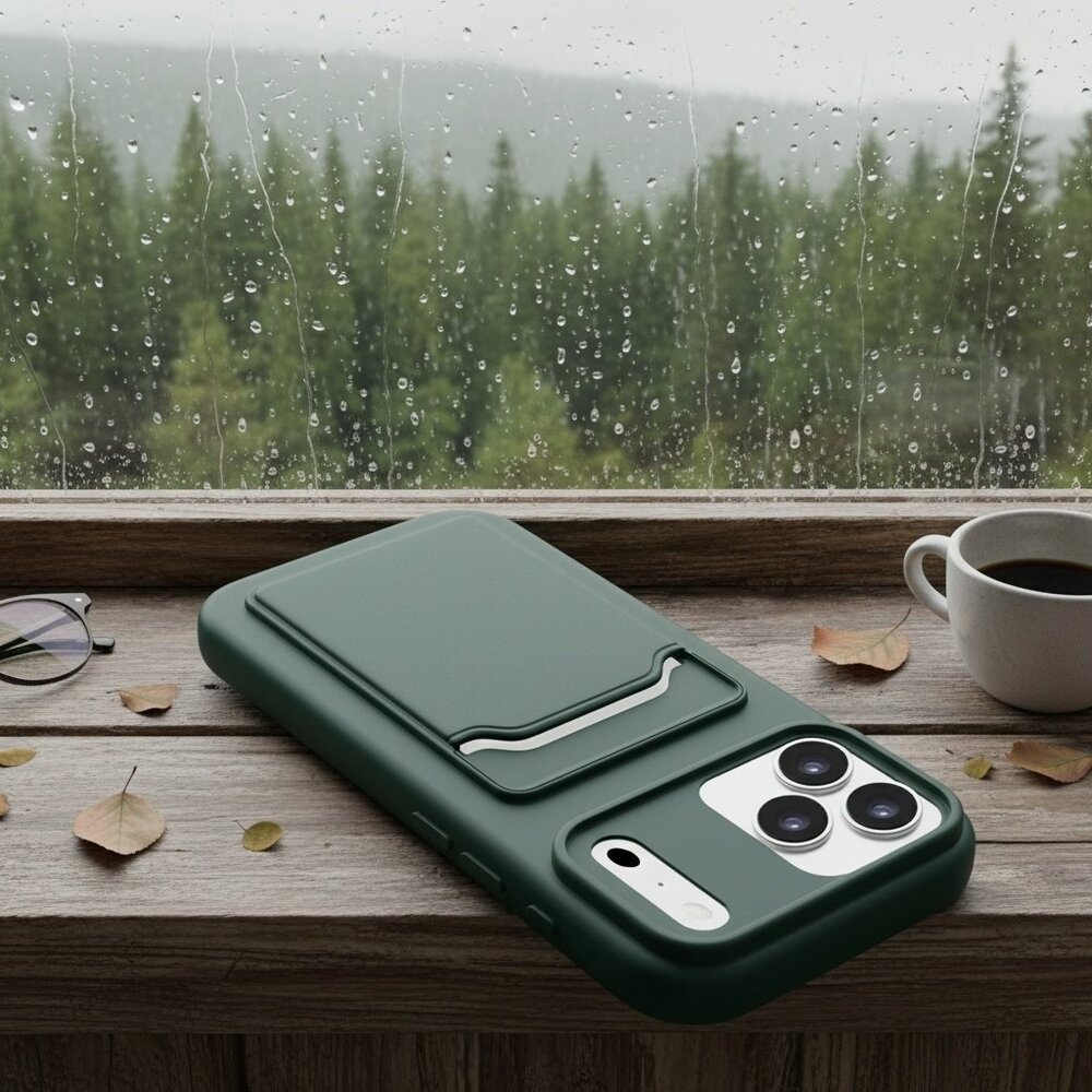 ShieldCase® ShieldCase iPhone 18 Pro Max Silikonhülle mit kartenfach (Dunkelgrün) ShieldCase® ShieldCase iPhone 18 Pro Max Silikonhülle mit kartenfach (Dunkelgrün)