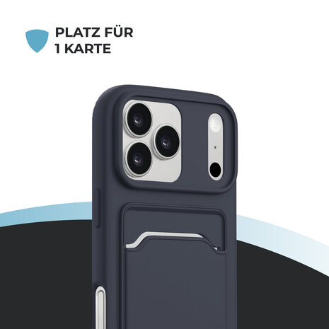ShieldCase® ShieldCase iPhone 18 Pro Max Silikonhülle mit kartenfach (Dunkelblau) ShieldCase® ShieldCase iPhone 18 Pro Max Silikonhülle mit kartenfach (Dunkelblau)