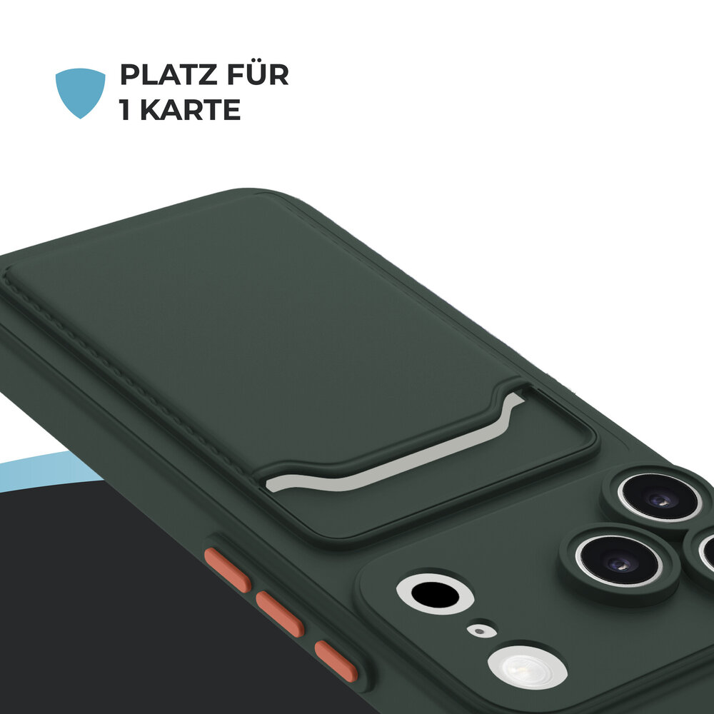 ShieldCase® ShieldCase iPhone 18 Pro Max Back Cover mit kartenfach (Dunkelgrün) ShieldCase® ShieldCase iPhone 18 Pro Max Back Cover mit kartenfach (Dunkelgrün)
