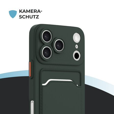 ShieldCase® ShieldCase iPhone 18 Pro Max Back Cover mit kartenfach (Dunkelgrün) ShieldCase® ShieldCase iPhone 18 Pro Max Back Cover mit kartenfach (Dunkelgrün)
