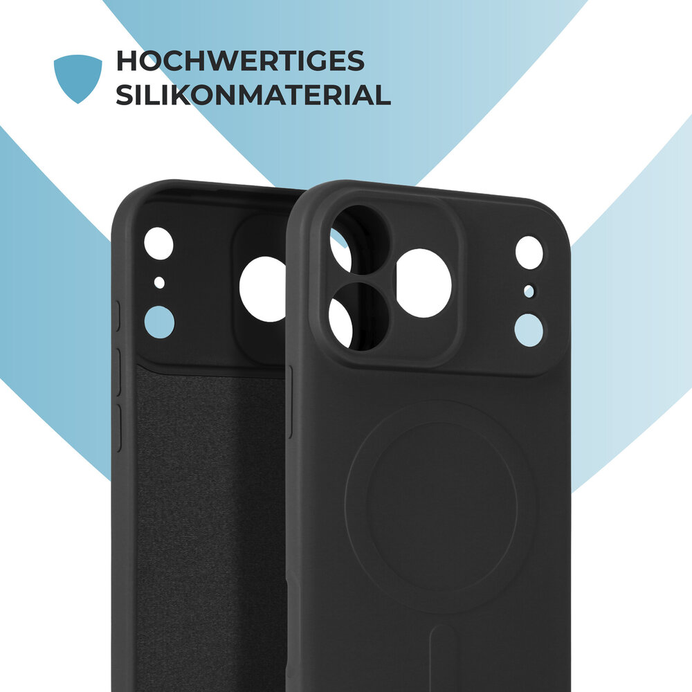 ShieldCase® ShieldCase iPhone 18 Pro Max Silikon MagSafe Back Cover (Schwarz) ShieldCase® ShieldCase iPhone 18 Pro Max Silikon MagSafe Back Cover (Schwarz)