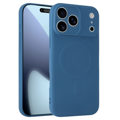 ShieldCase® ShieldCase iPhone 18 Pro Max Silikon MagSafe Back Cover (Dunkelblau)