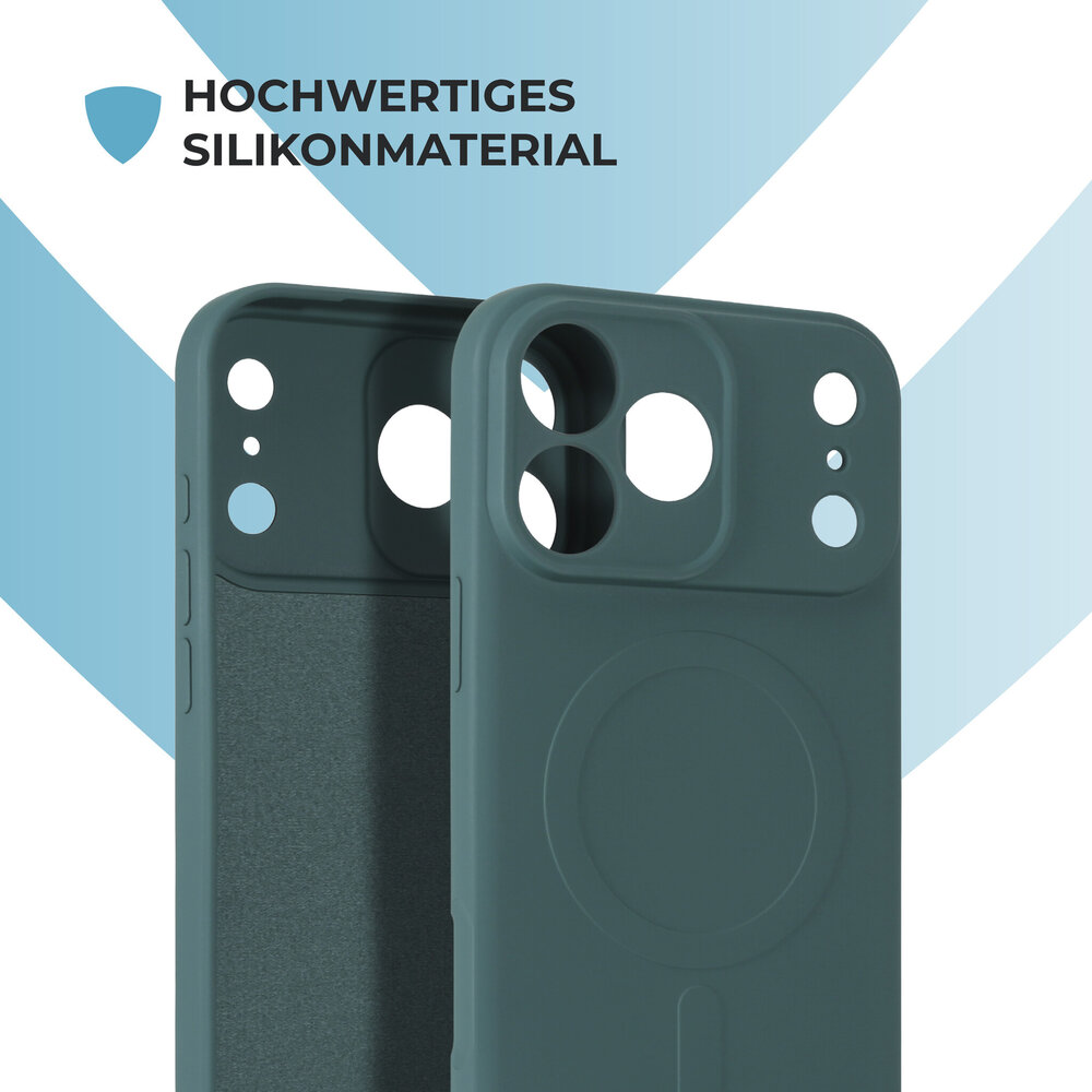 ShieldCase® ShieldCase iPhone 18 Pro Max Silikon MagSafe Back Cover (Dunkelgrün) ShieldCase® ShieldCase iPhone 18 Pro Max Silikon MagSafe Back Cover (Dunkelgrün)
