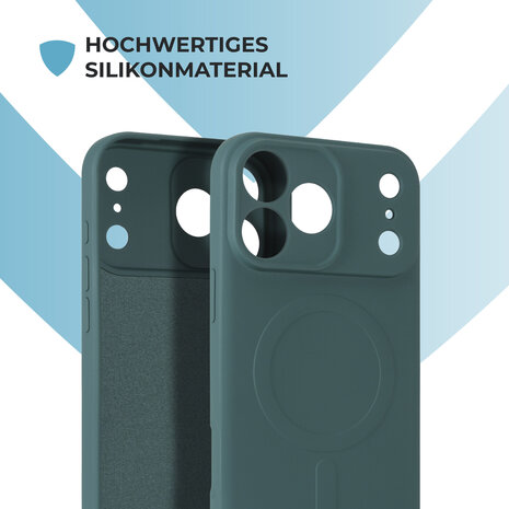 ShieldCase® ShieldCase iPhone 18 Pro Max Silikon MagSafe Back Cover (Dunkelgrün) ShieldCase® ShieldCase iPhone 18 Pro Max Silikon MagSafe Back Cover (Dunkelgrün)
