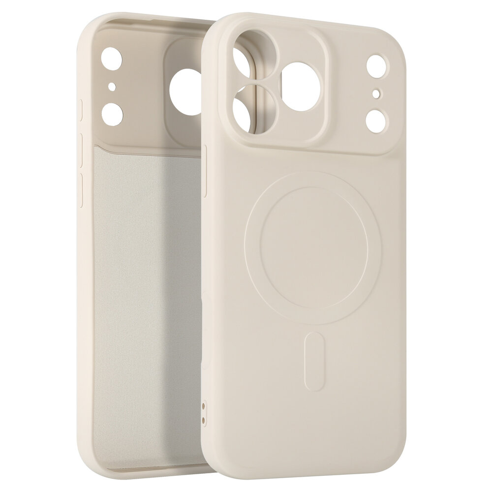 ShieldCase® ShieldCase iPhone 18 Pro Max Silikon MagSafe Back Cover (Beige) ShieldCase® ShieldCase iPhone 18 Pro Max Silikon MagSafe Back Cover (Beige)