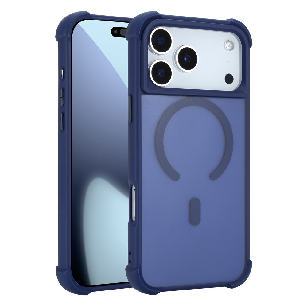 Coverzs Coverzs iPhone 18 Pro Max mattes Shockhülle mit MagSafe (Dunkelblau) Coverzs Coverzs iPhone 18 Pro Max mattes Shockhülle mit MagSafe (Dunkelblau)
