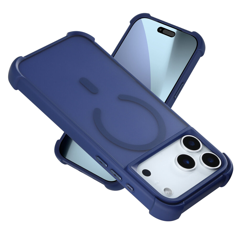 Coverzs Coverzs iPhone 18 Pro Max mattes Shockhülle mit MagSafe (Dunkelblau) Coverzs Coverzs iPhone 18 Pro Max mattes Shockhülle mit MagSafe (Dunkelblau)
