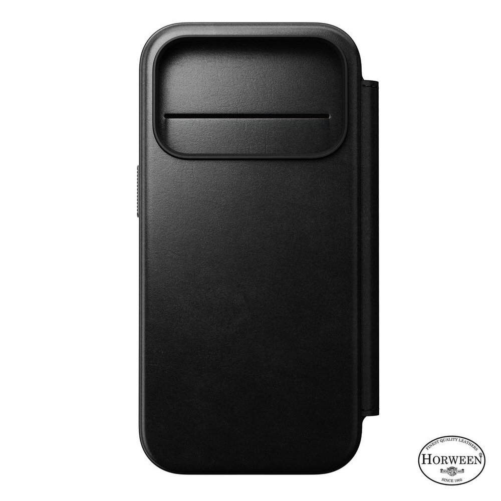 Nomad Nomad iPhone 18 Pro Modern Horween Leather Folio case (Schwarz)