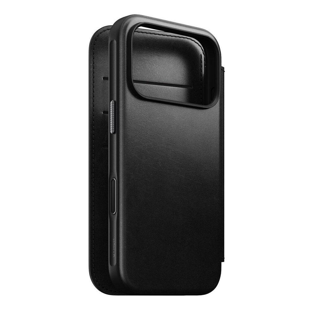 Nomad Nomad iPhone 18 Pro Modern Horween Leather Folio case (Schwarz)