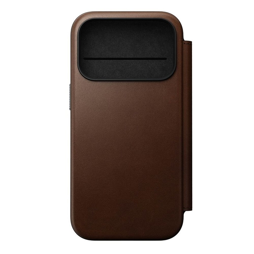 Nomad Nomad iPhone 18 Pro Modern Leather Folio case (Braun)