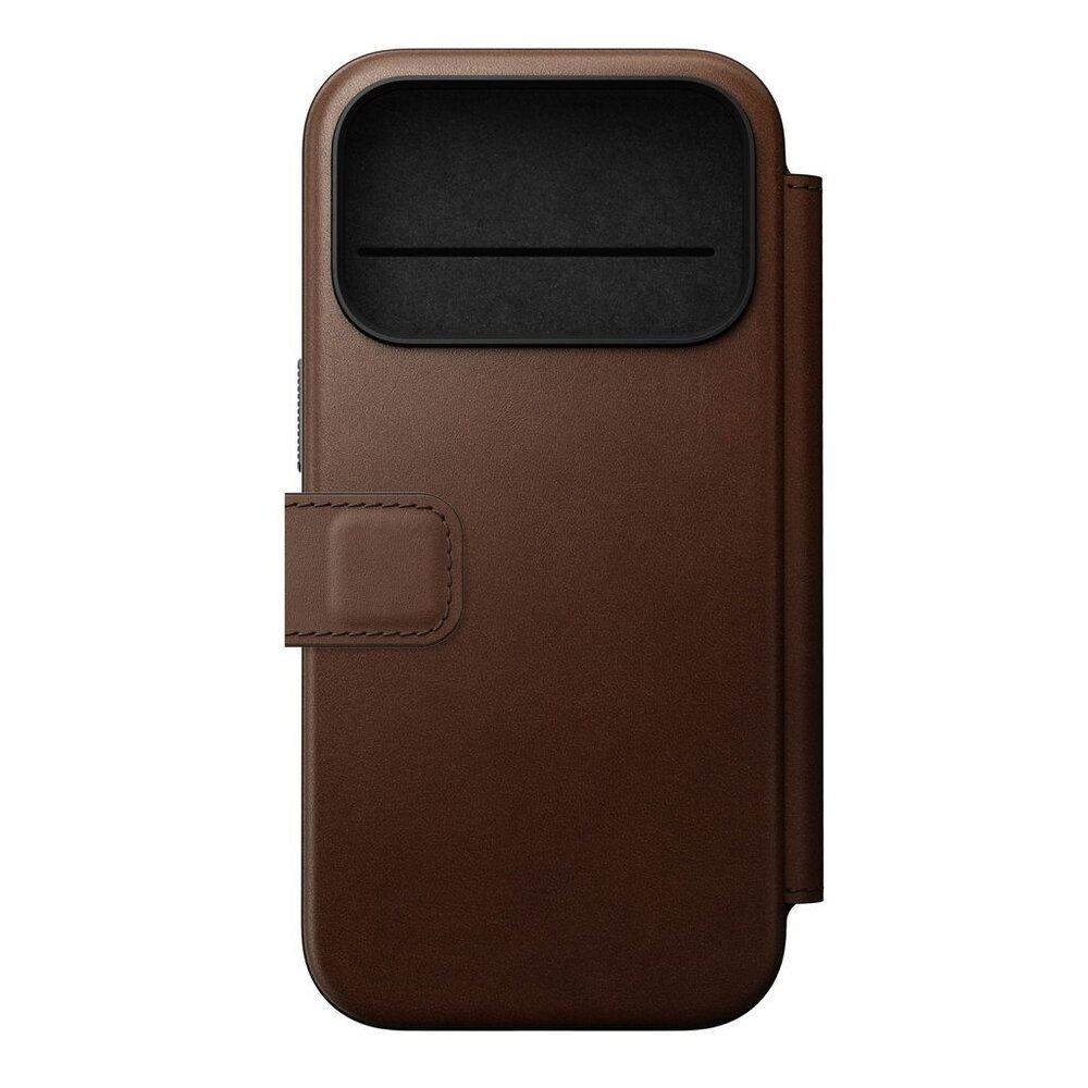 Nomad Nomad iPhone 18 Pro Modern Leather Folio case (Braun)