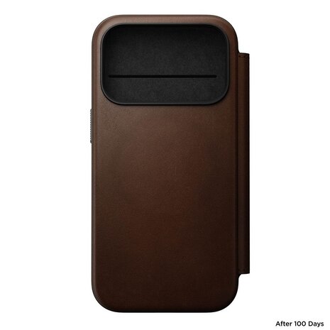 Nomad Nomad iPhone 18 Pro Modern Leather Folio case (Braun)