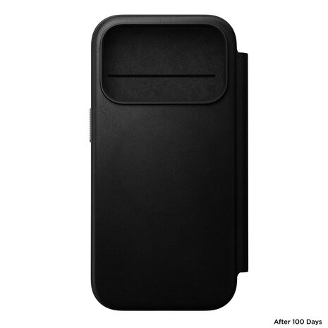 Nomad Nomad iPhone 18 Pro Modern Leather Folio case (Schwarz)