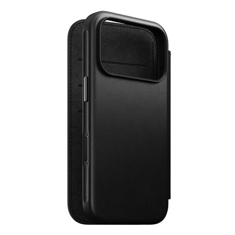 Nomad Nomad iPhone 18 Pro Modern Leather Folio case (Schwarz)