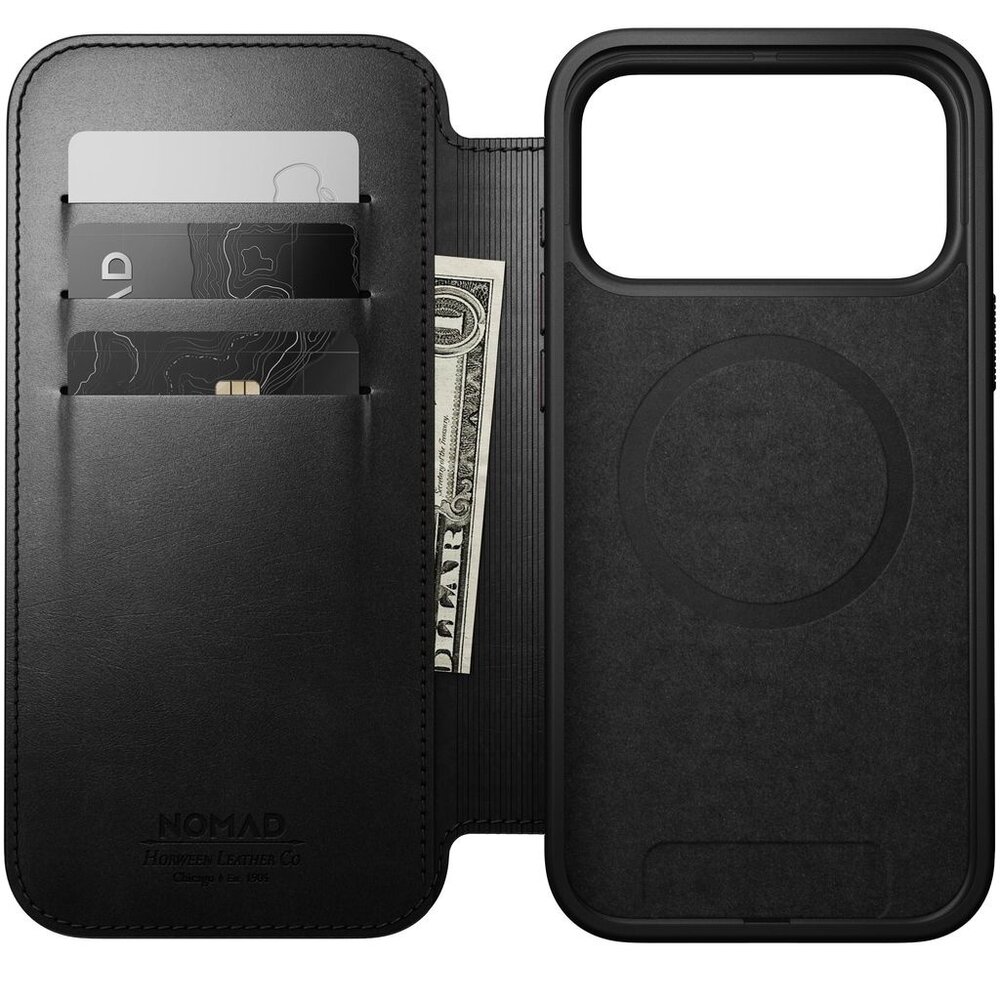 Nomad Nomad iPhone 18 Pro Max Modern Horween Leather Folio case (Schwarz) Nomad Nomad iPhone 18 Pro Max Modern Horween Leather Folio case (Schwarz)