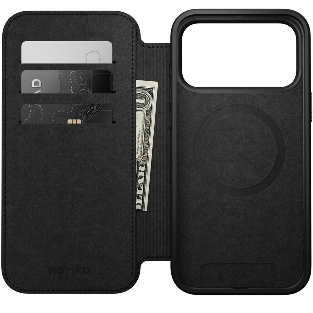Nomad Nomad iPhone 18 Pro Max Modern Leather Folio case (Schwarz) Nomad Nomad iPhone 18 Pro Max Modern Leather Folio case (Schwarz)