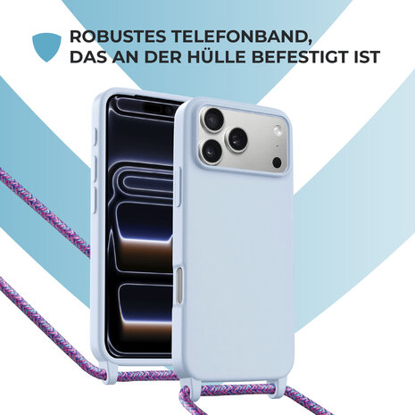 ShieldCase® ShieldCase iPhone 18 Pro Max Hülle mit Band (Lila) ShieldCase® ShieldCase iPhone 18 Pro Max Hülle mit Band (Lila)