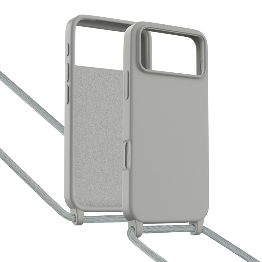 ShieldCase® ShieldCase iPhone 18 Pro Hülle mit Band (Grau) ShieldCase® ShieldCase iPhone 18 Pro Hülle mit Band (Grau)