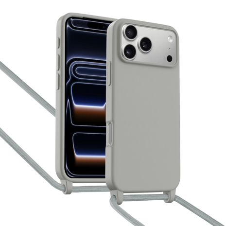 ShieldCase® ShieldCase iPhone 18 Pro Max Hülle mit Band (Grau) ShieldCase® ShieldCase iPhone 18 Pro Max Hülle mit Band (Grau)